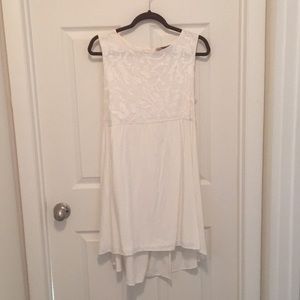White detailed dress
